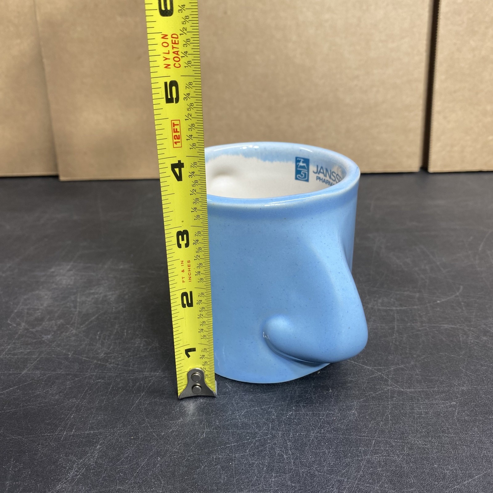 Vintage Hismanal Janssen Pharmaceutica Drug Rep Advertisement Coffee Mug RARE