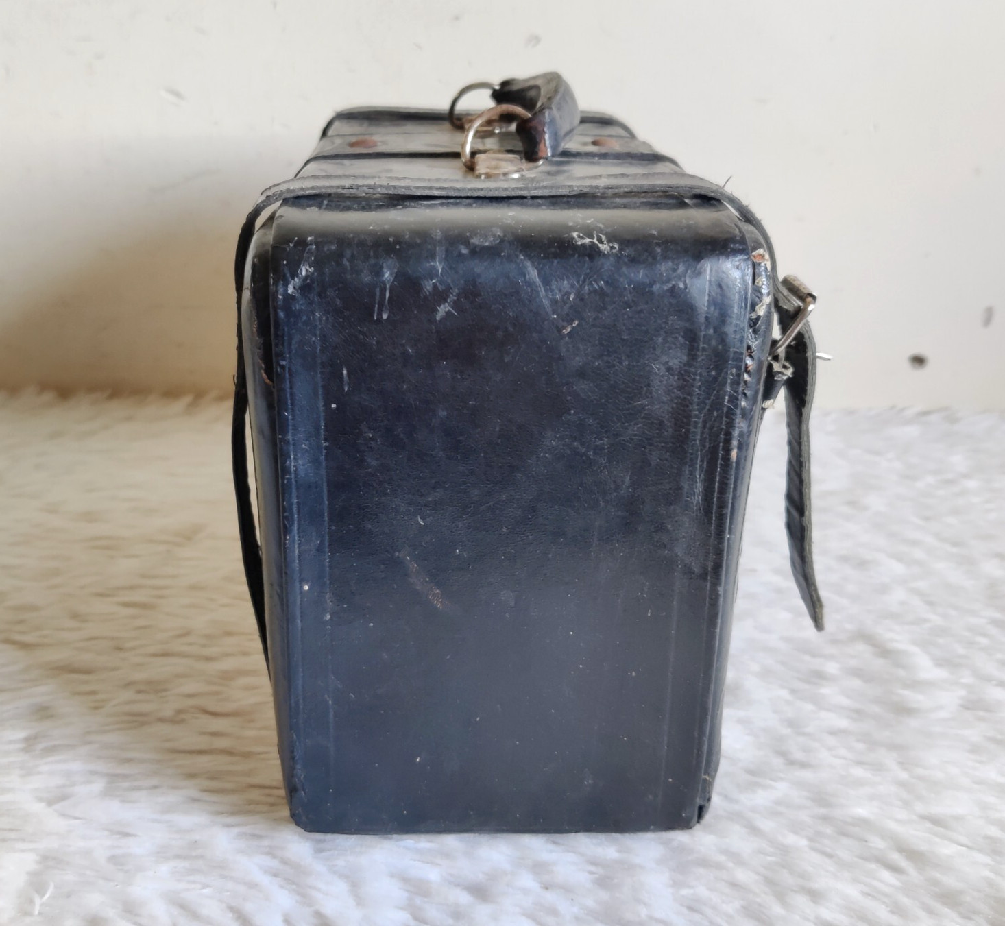 Vintage Fabricks Wood Leather Homoeopathic USA Medicine Case Travel LETH113