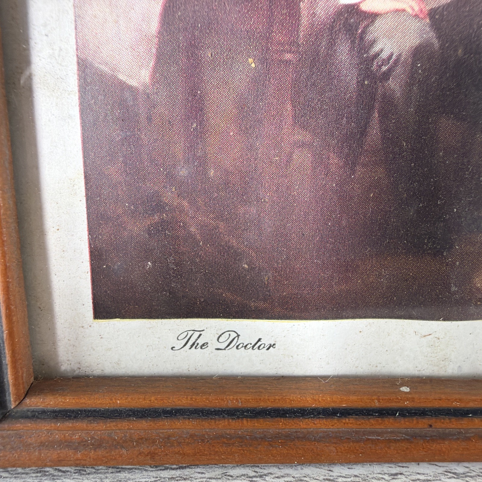 The Doctor By Sir Luke Fildes 1930s Petrolagar Exhibit Print In Original Frame