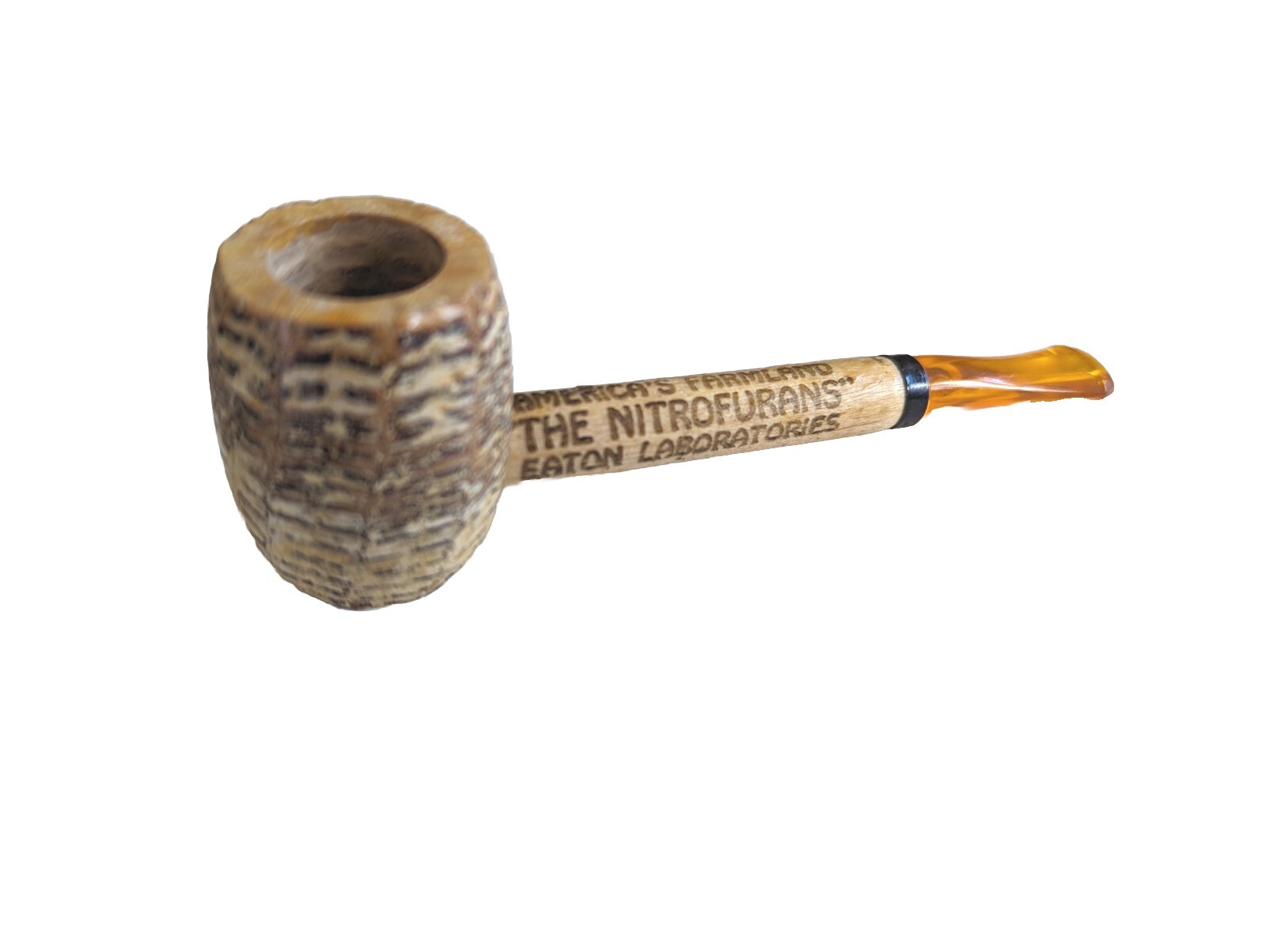 VTG NITROFURANS Corn Cob Pipe Promotional Item Pharma Drug Rep 1970s UNUSUAL