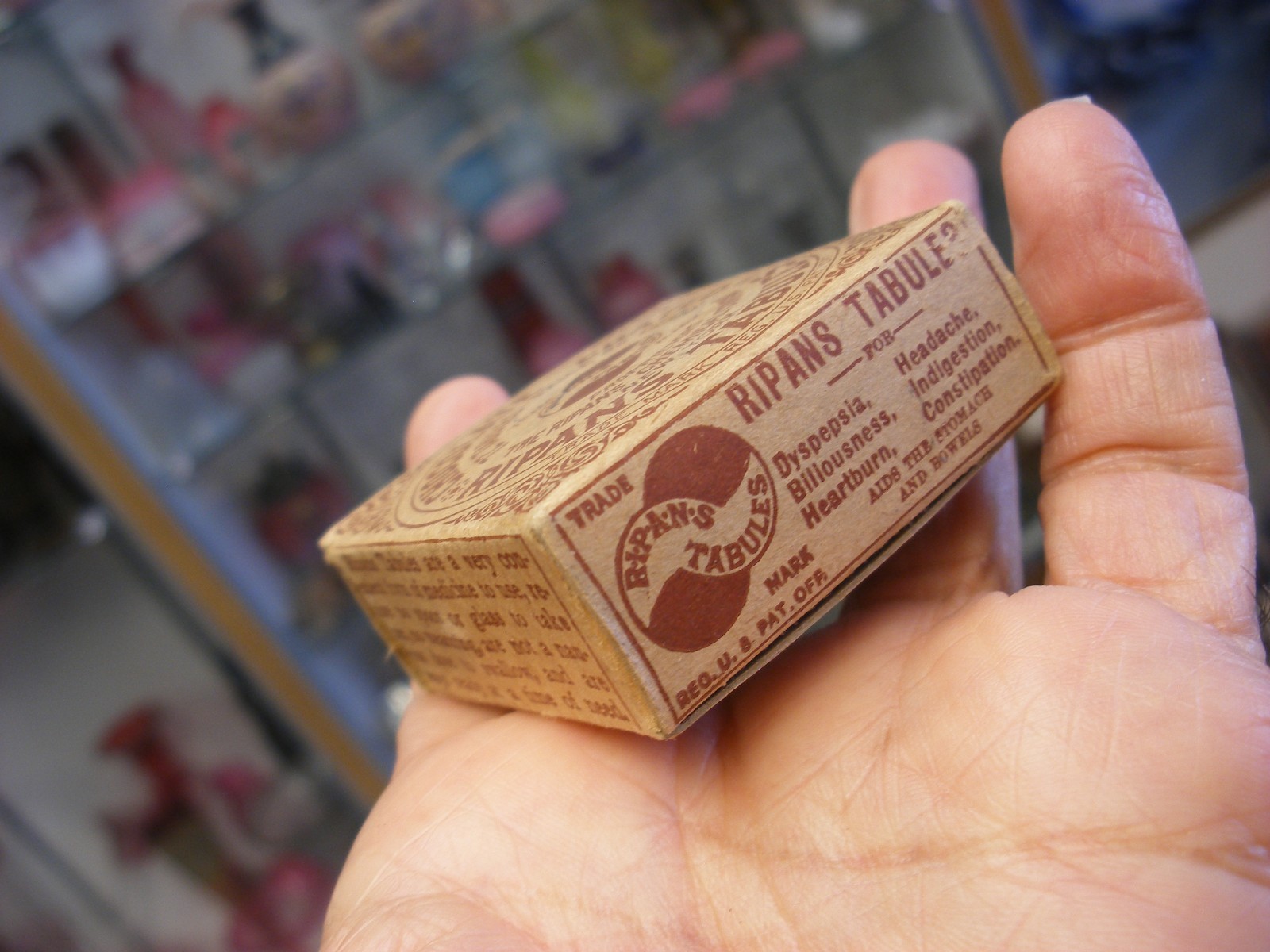 Vtg Medical Remedy Pharmacy Quack Cure – Chocolate Coated Ripans Tabules Tin
