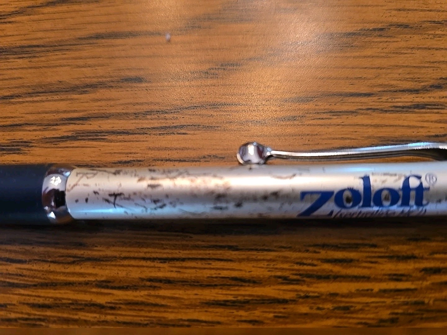 Zoloft Metal PEN Drug Rep Pharmaceutical Promo Advertising WRITES