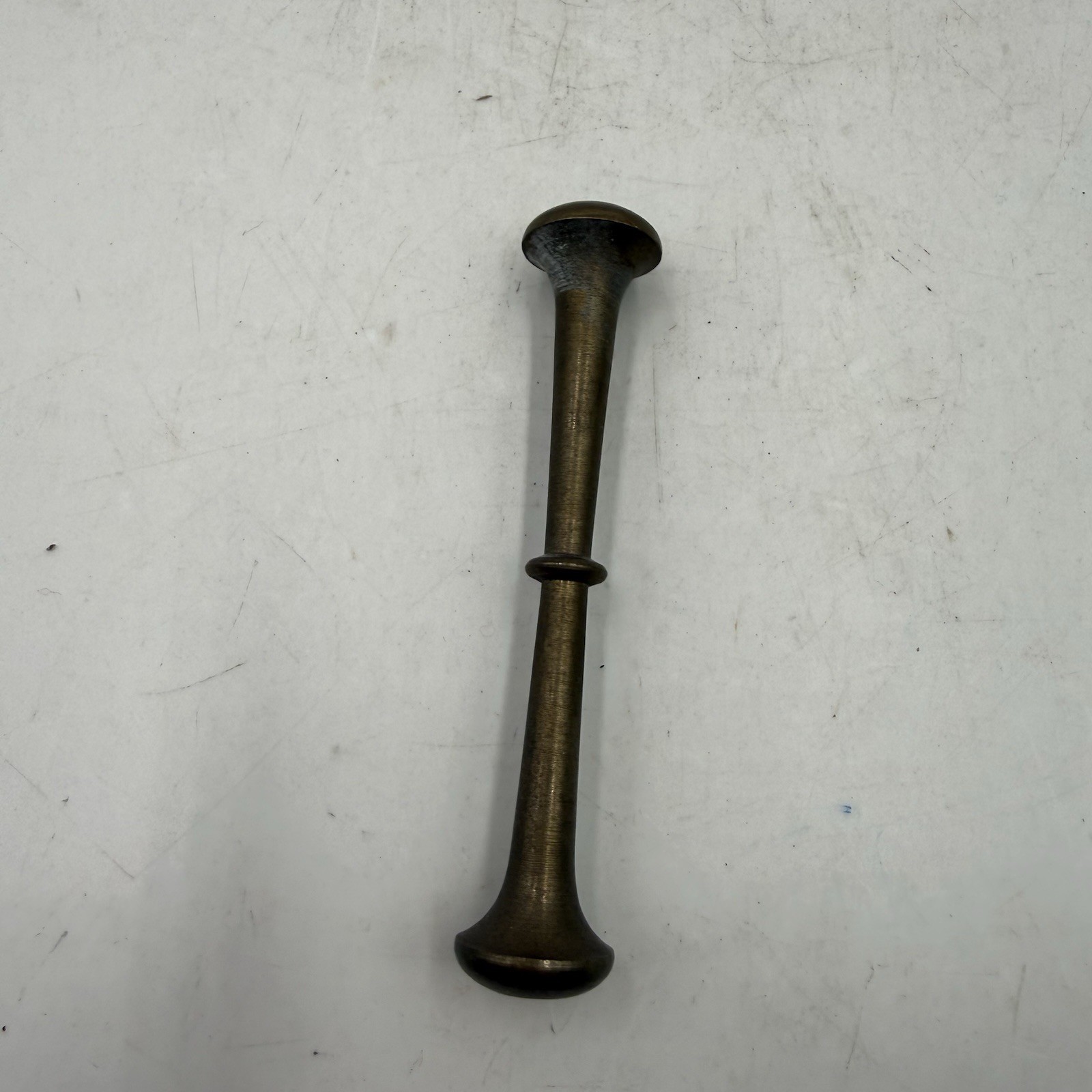 Vintage Brass Mortar and Pestle, Lion Head Design, 2” Tall