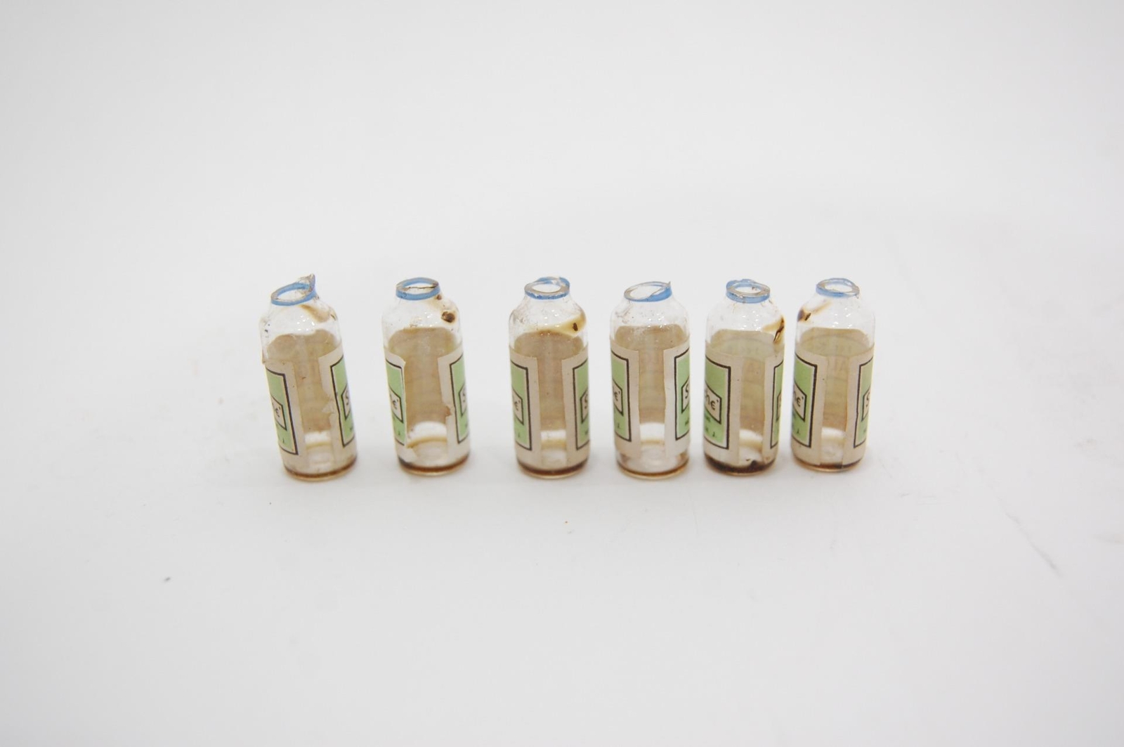 VTG EMPTY Hoffman-La Roche Spasmalgin Ampuls 1cc Glass Vial Medical Poison + Box