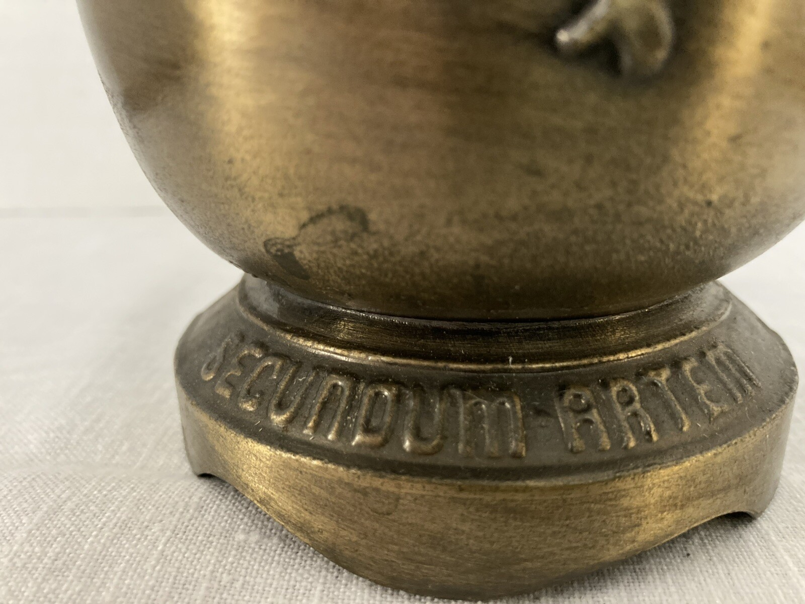 Brass Schering Mortar and Pestle, Dr. John Morgan, 4″ Tall, 1971