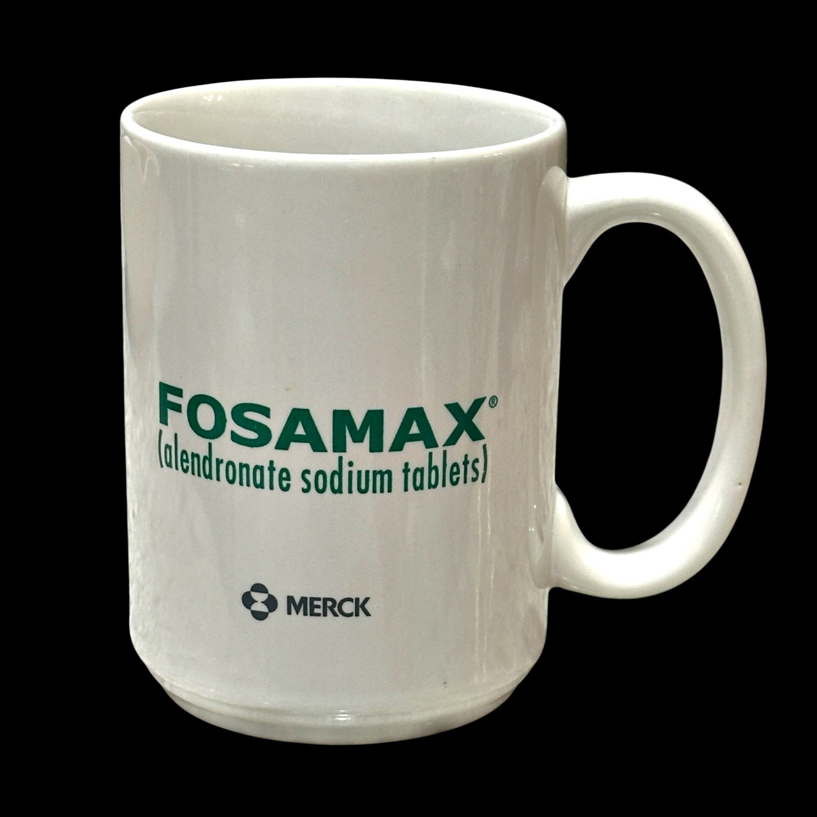 Fosamax Merck Drug Pharmaceutical Coffee Mug Alendronate Sodium Tablets 12 OZ