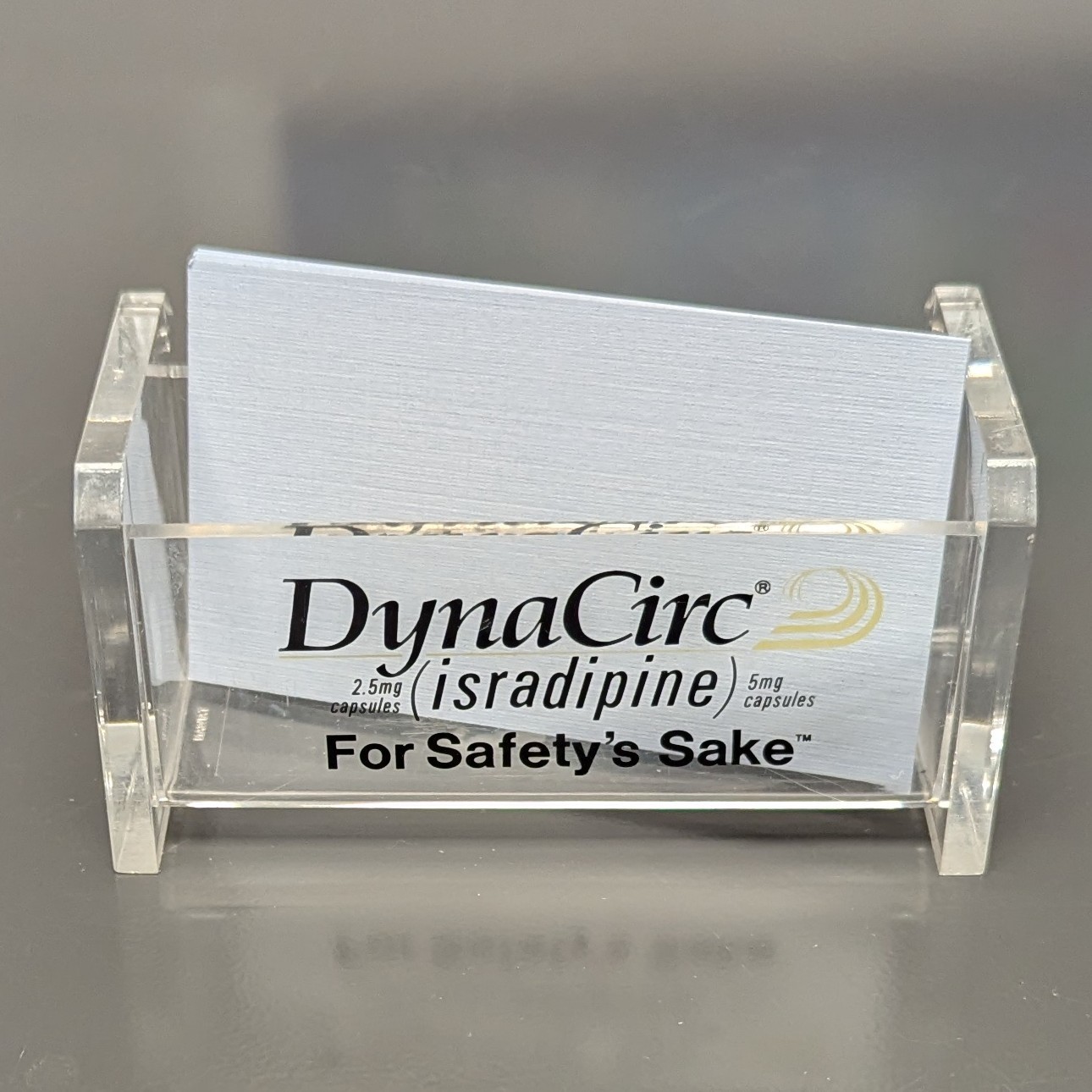 Drug Rep Promo DynaCirc Business Card Holder