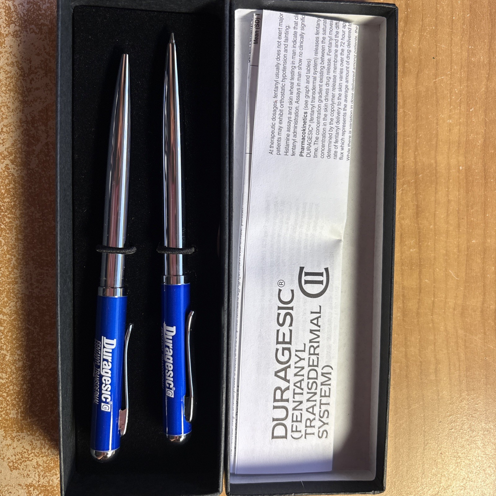 DRUG REP PENS DURAGESIC (Fentanyl Transdermal System) Metal RARE!! New W/ Box