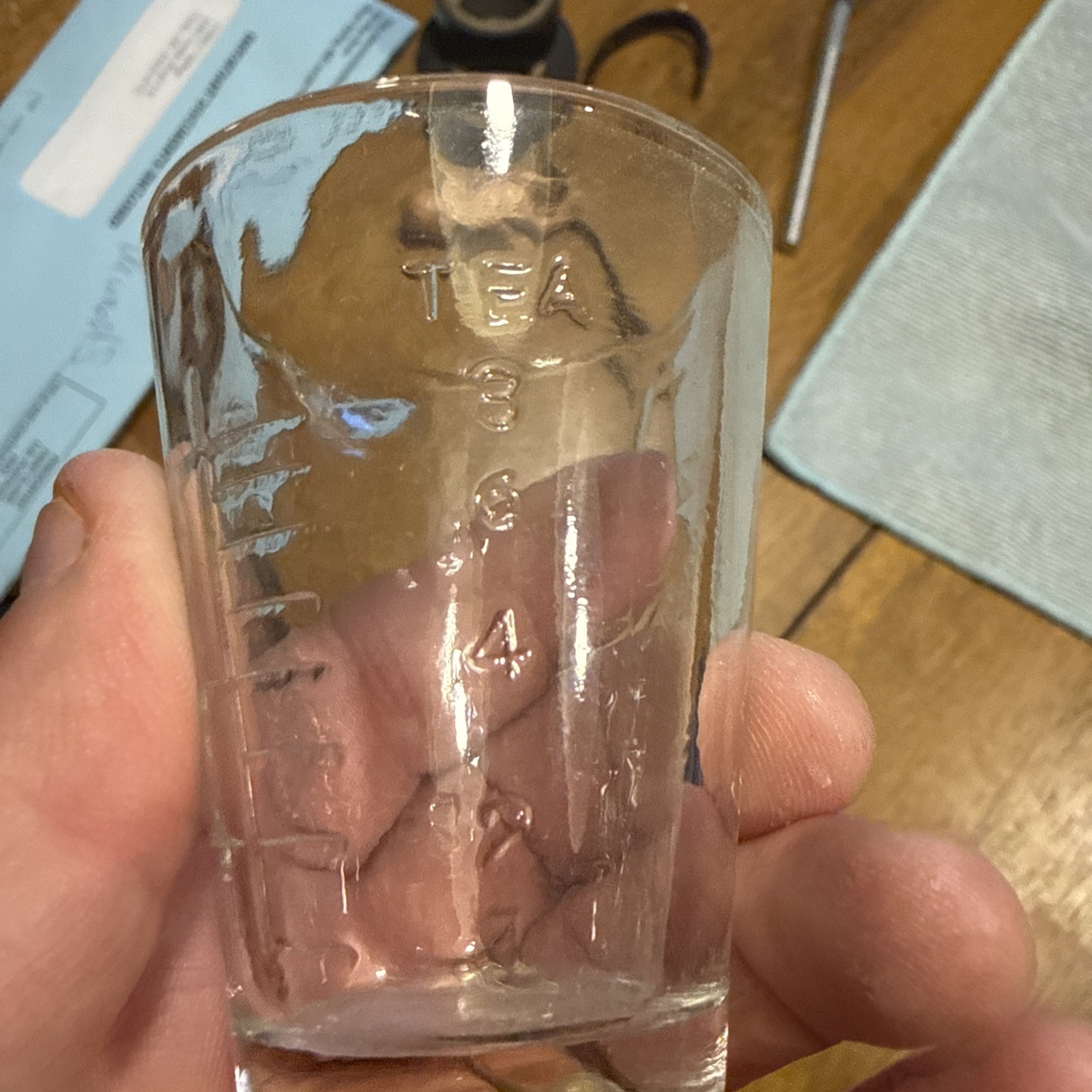 Vintage Apothecary Measuring Glass “Dessert” Marker Medicine Shot Glass