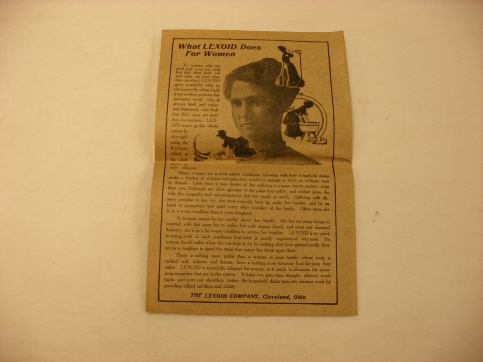 Vtg Medical & Pharmacy Quack Cure – Lexoid Co. Clevland OH