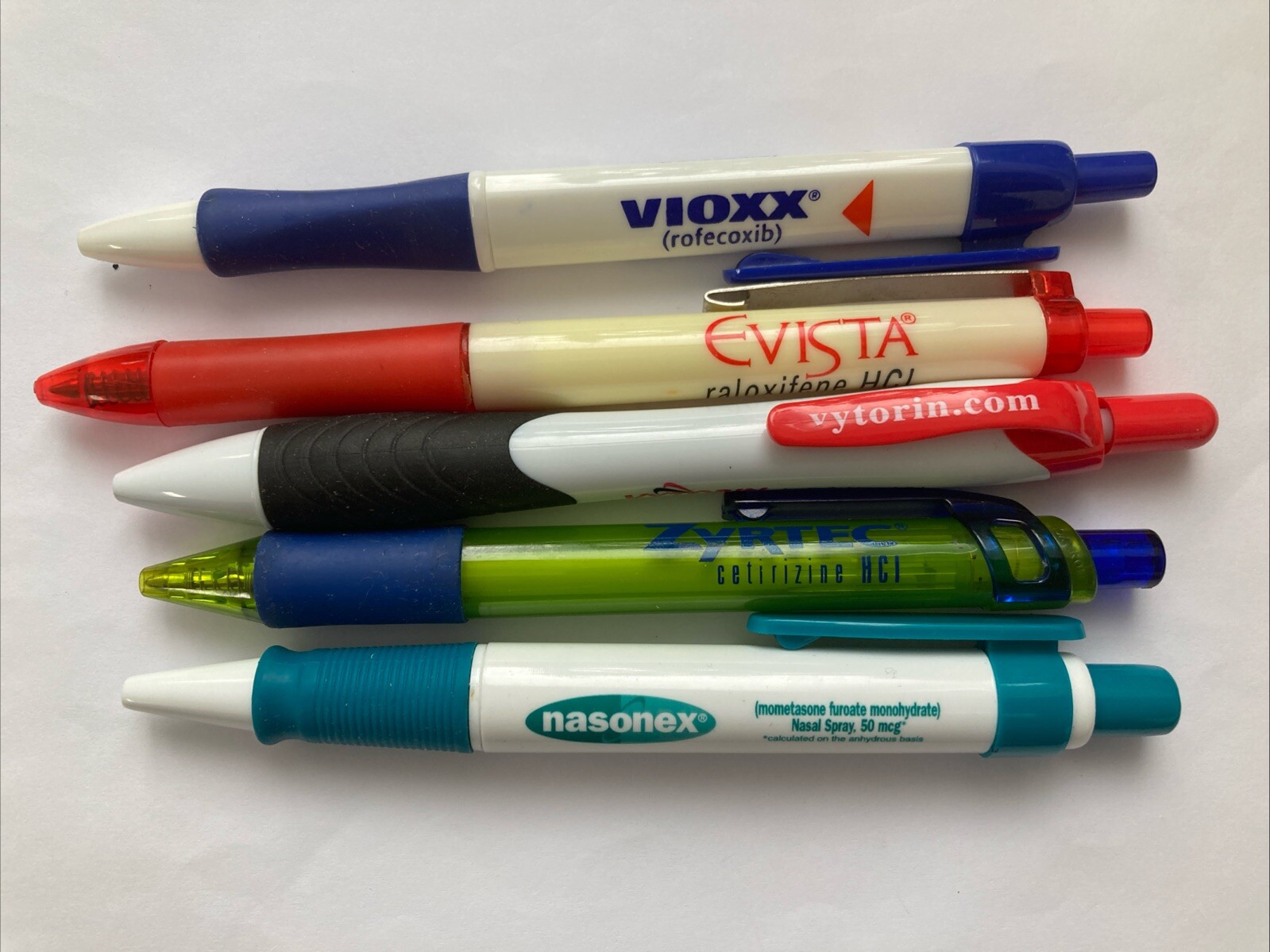 Lot of 5 NEW Drug Rep Pharmaceutical Pens Pharma, Medical, Advertising