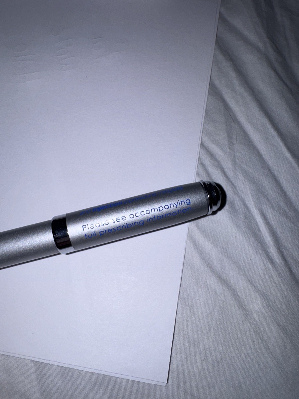 Metal Pfizer Geodon Drug Rep Pharmaceutical Promo Advertising Pen w/ Info Insert