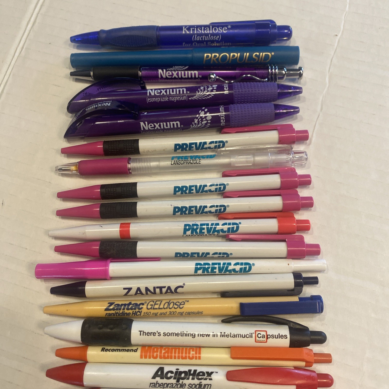 Pharmaceutical Drug Rep Advertising Pens Promo Pens Lot 35 STOMACH Health READ