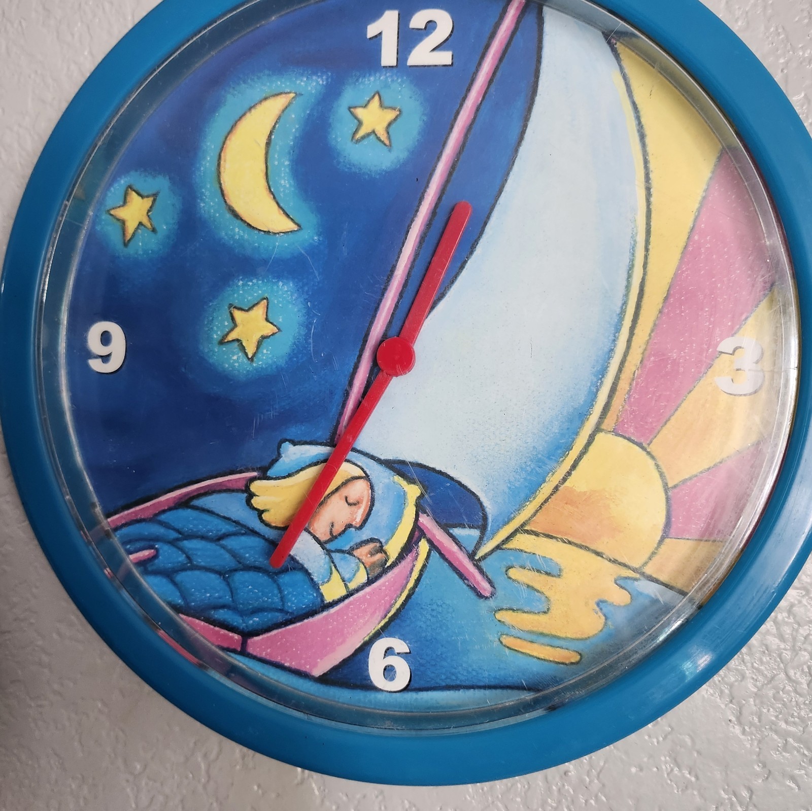 Vintage Ambien Drug “Simone” Sleepy Girl Clock Pharmaceutical Drug Rep WORKING