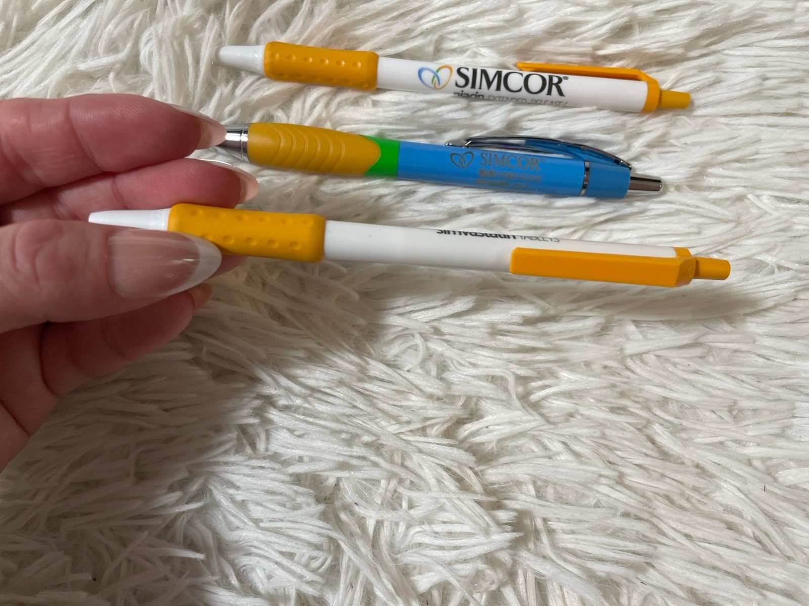 Simcor Drug Rep Pens Lot 3 Pharmaceutical Pharma Niacin Pens Black Ink All Work