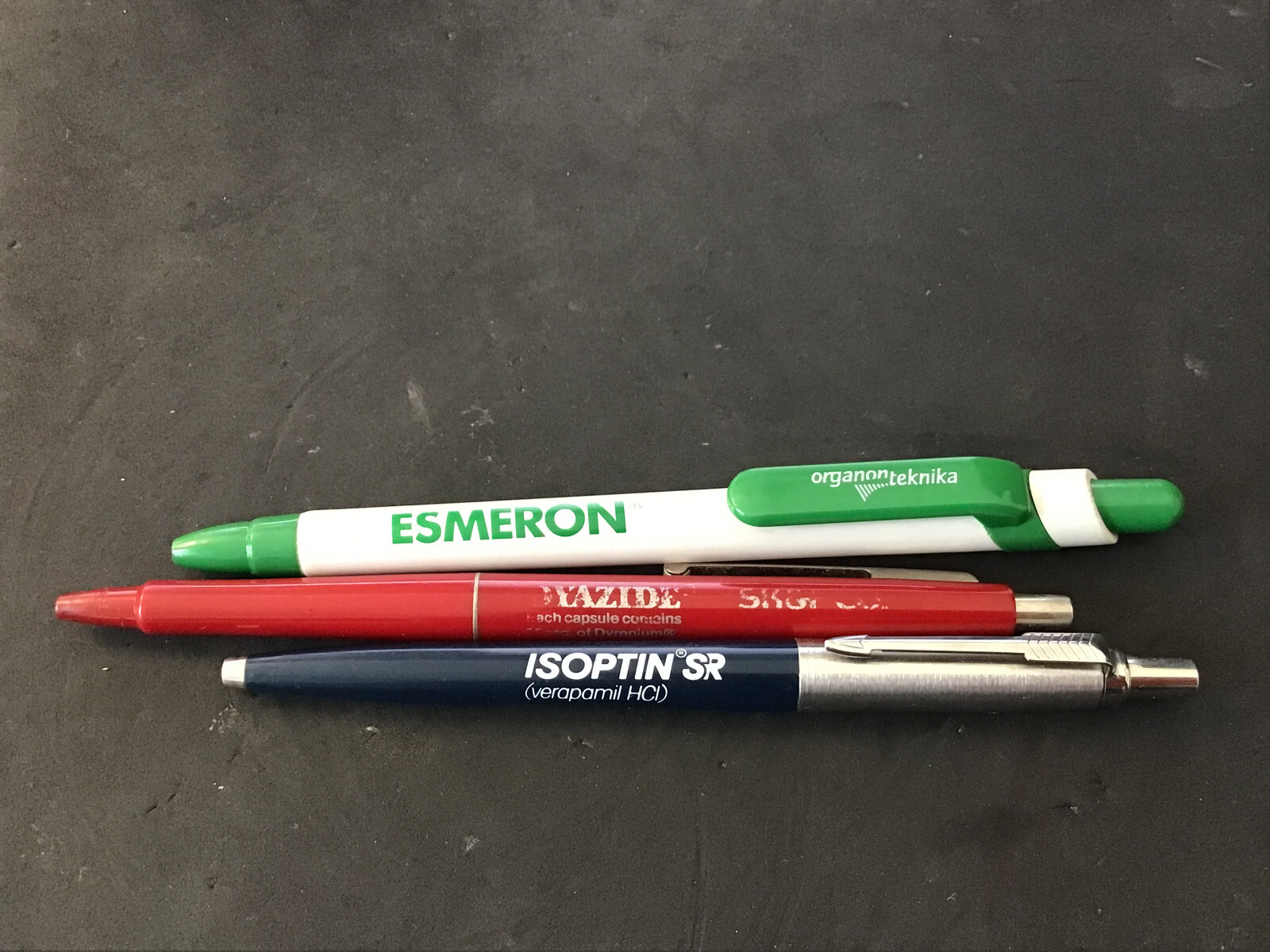 Vtg Drug Advertising Pens Quantity 8 Diflucan Isoptin Ultram Dyazide