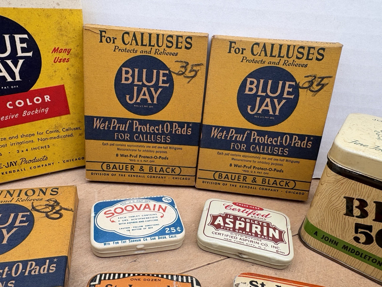 Vintage Pharmaceutical Collectibles 14 Pc Lot Ramon’s St. Joseph Blue Jay