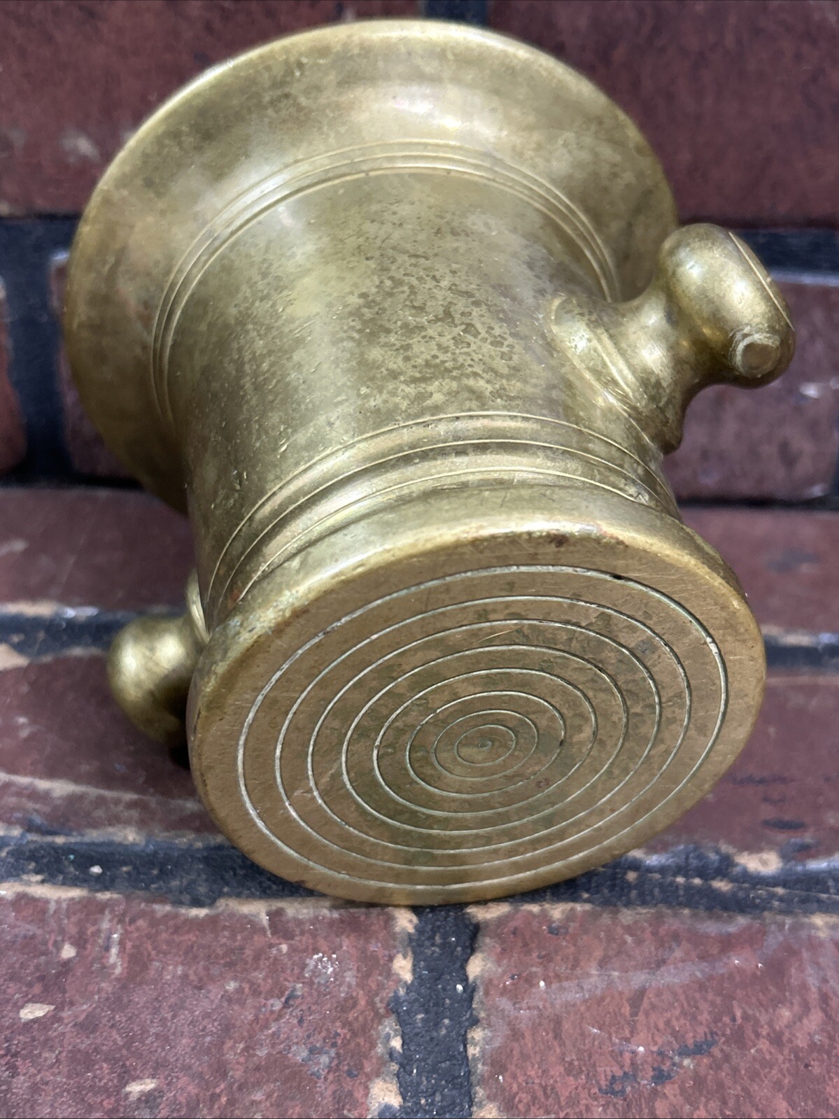 Antique Brass Mortar and Pestle