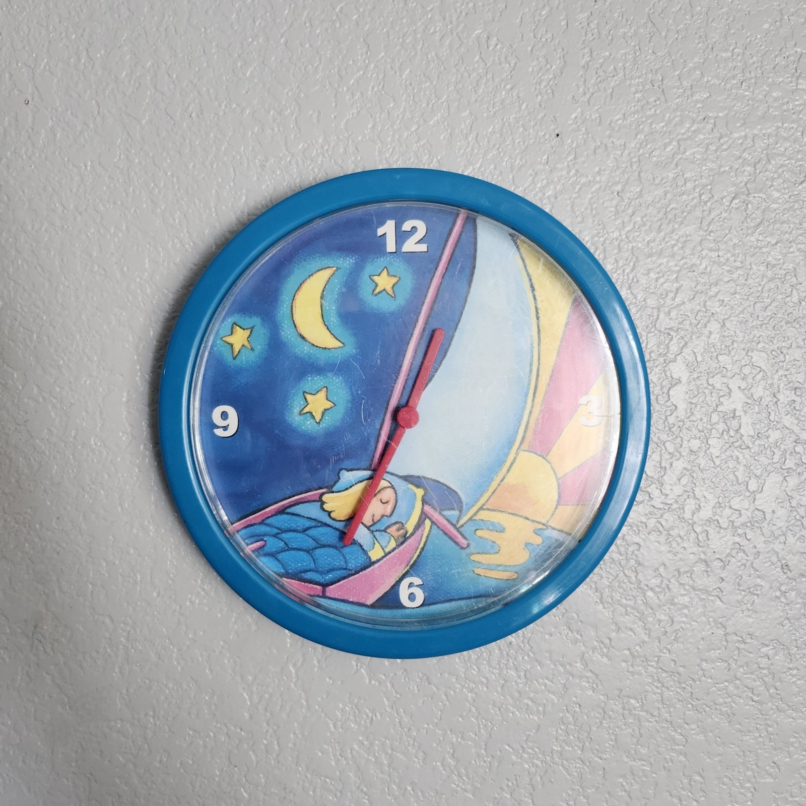 Vintage Ambien Drug “Simone” Sleepy Girl Clock Pharmaceutical Drug Rep WORKING