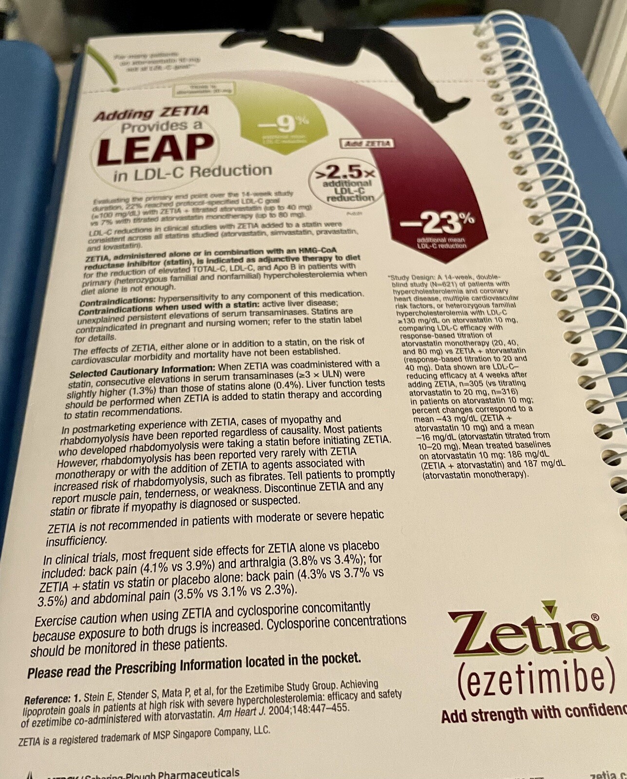 MERCK ZETIA Medi-Message Book DRUG REP LOGO Pharmaceutical Advertising NEW