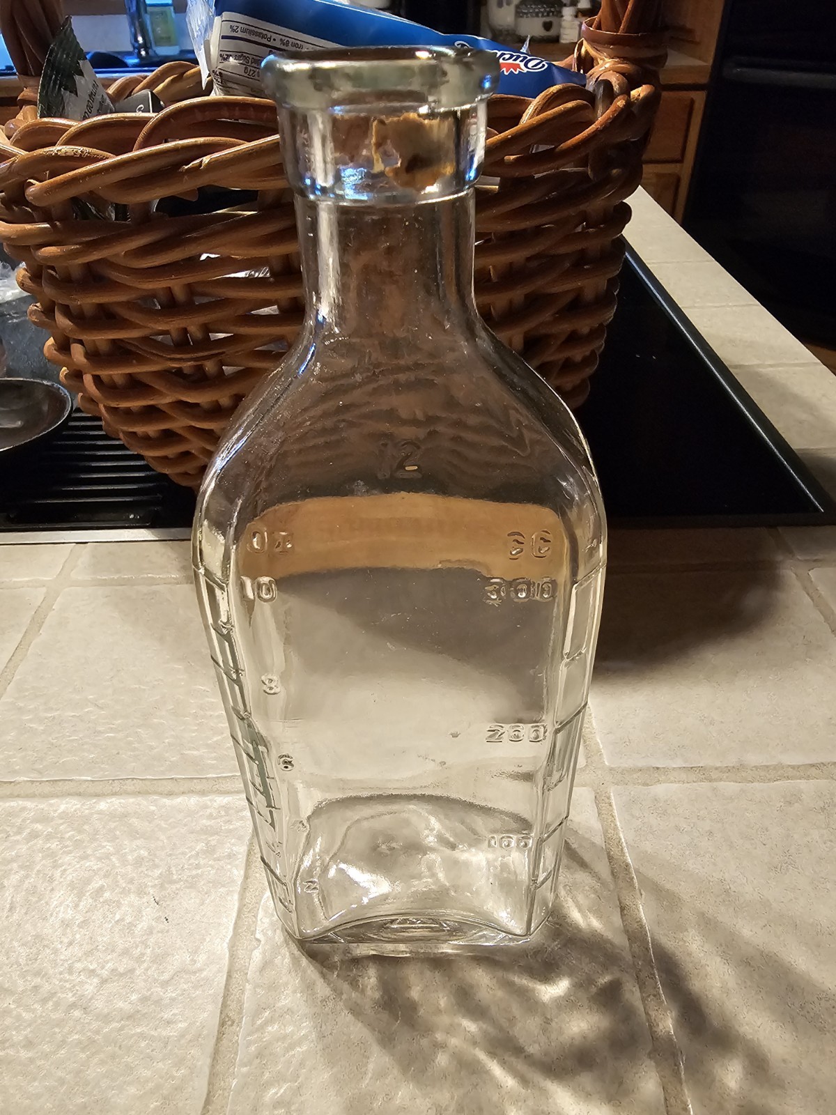 Vtg 12oz Apothecary Bottle Of CARBON DISULPHIDE, CINCI ECONOMY DRUG CO., NICE!!
