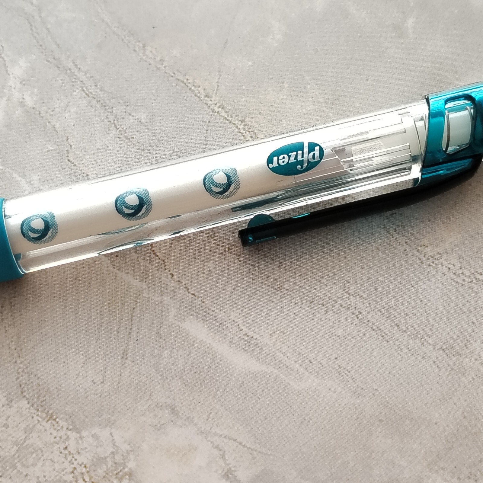 RARE Pharmaceutical Lipitor Drug Rep Pen HTF Teal Circles Pfizer