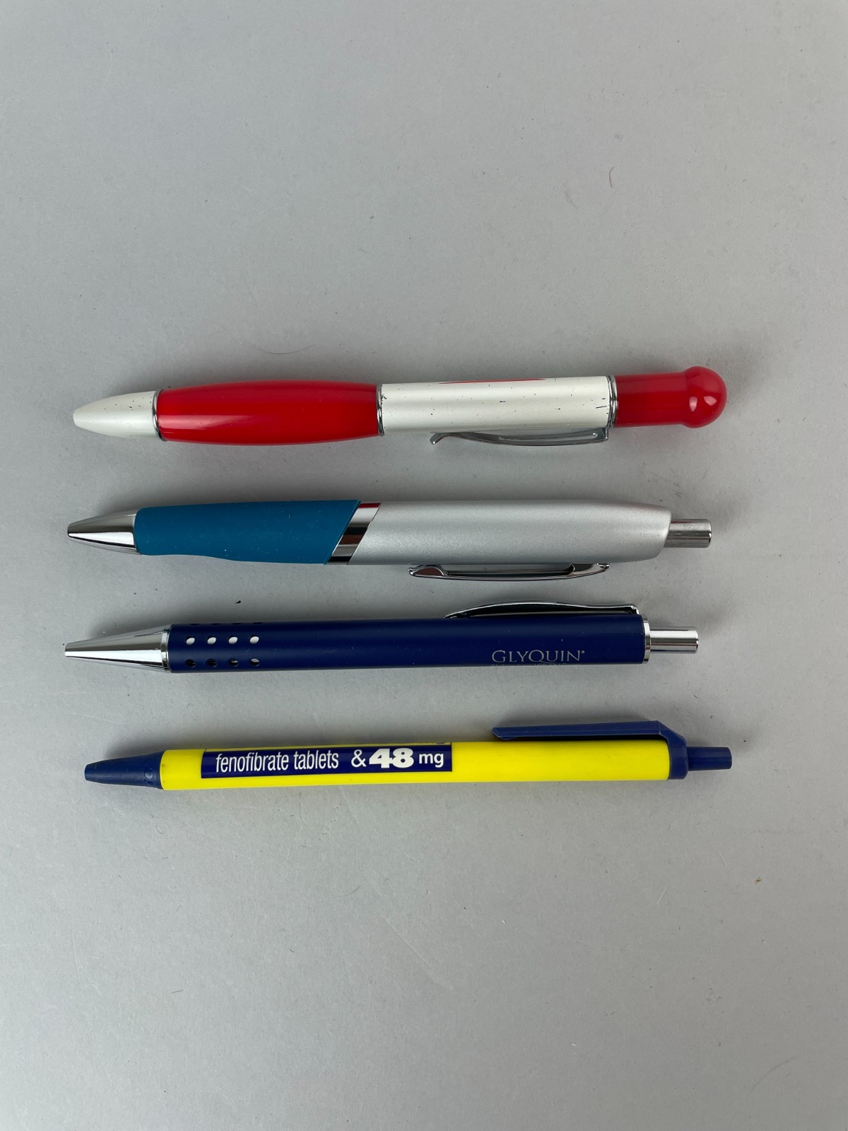 Vintage Pharmaceutical Drug Rep Pen Lot Of FIVE + 4 pens one needs ink, Nasacort