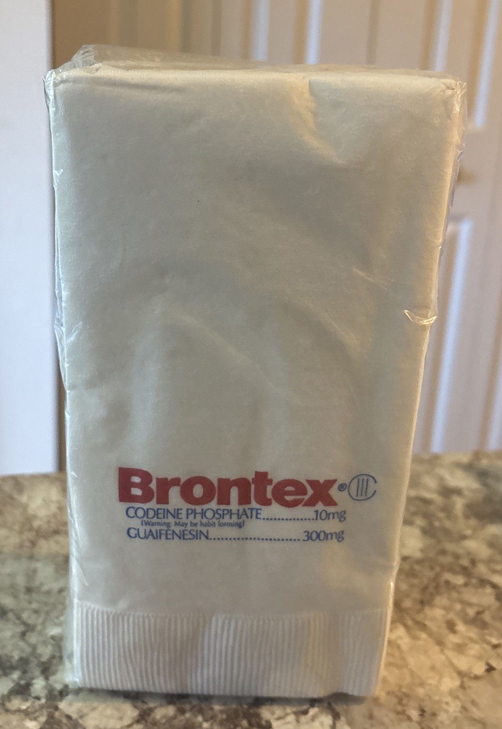 Vintage Brontex Pharmaceutical Advertising Napkins Large Size Pack Of 25 NEW