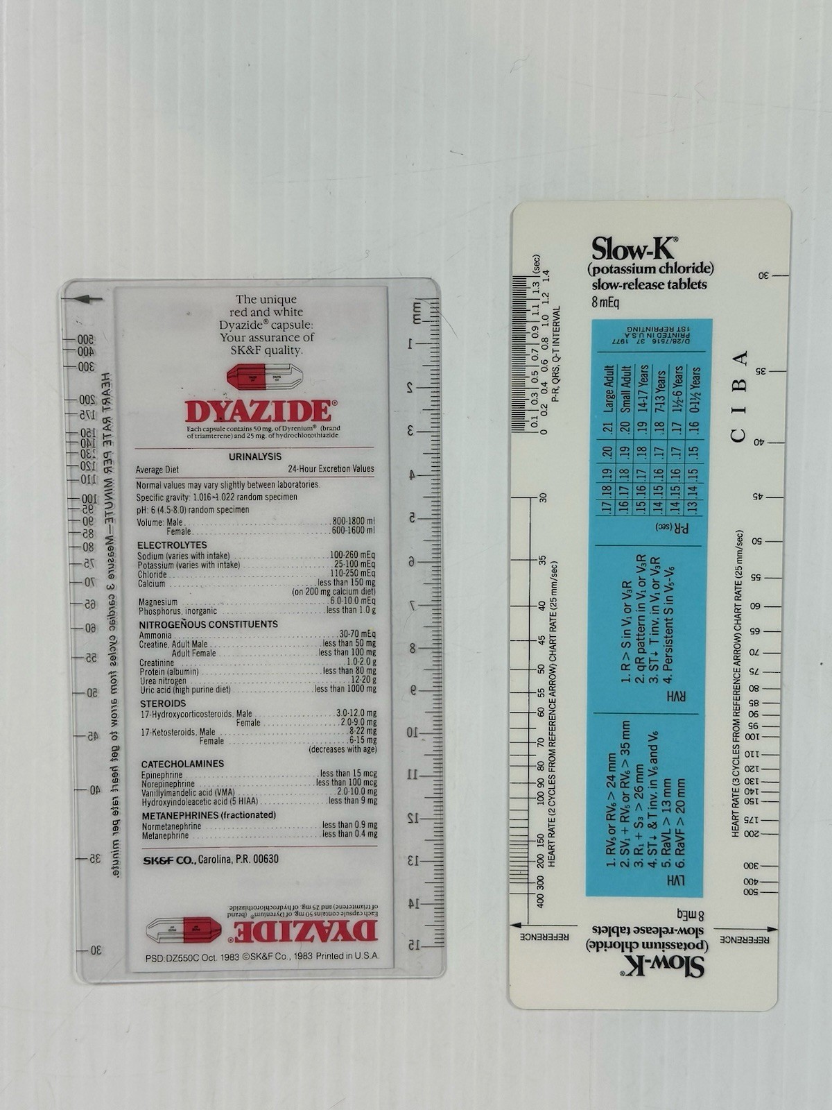 VINTAGE LOT OF PHARMACEUTICAL PROMOTIONAL TOOLS CHARTS GRAPHS COLLECTIBLES