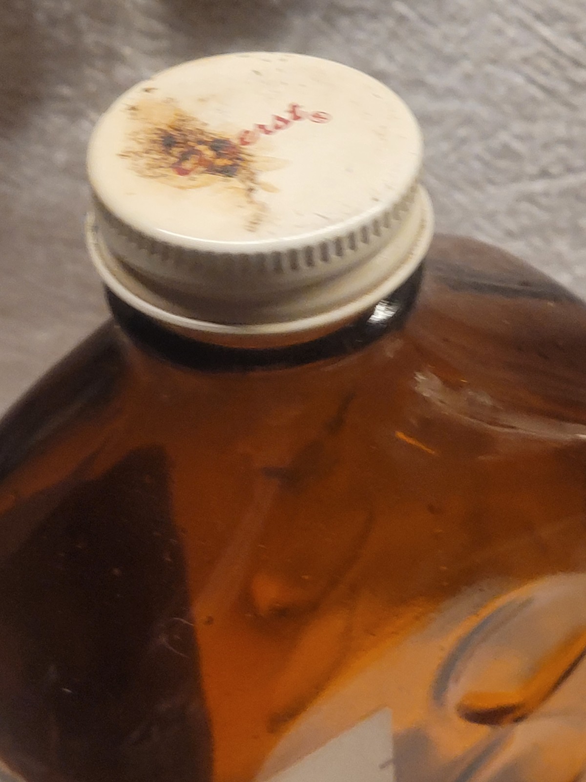 Large Empty Vintage Cothera Cough Syrup Bottle by Ayerst w Original Label