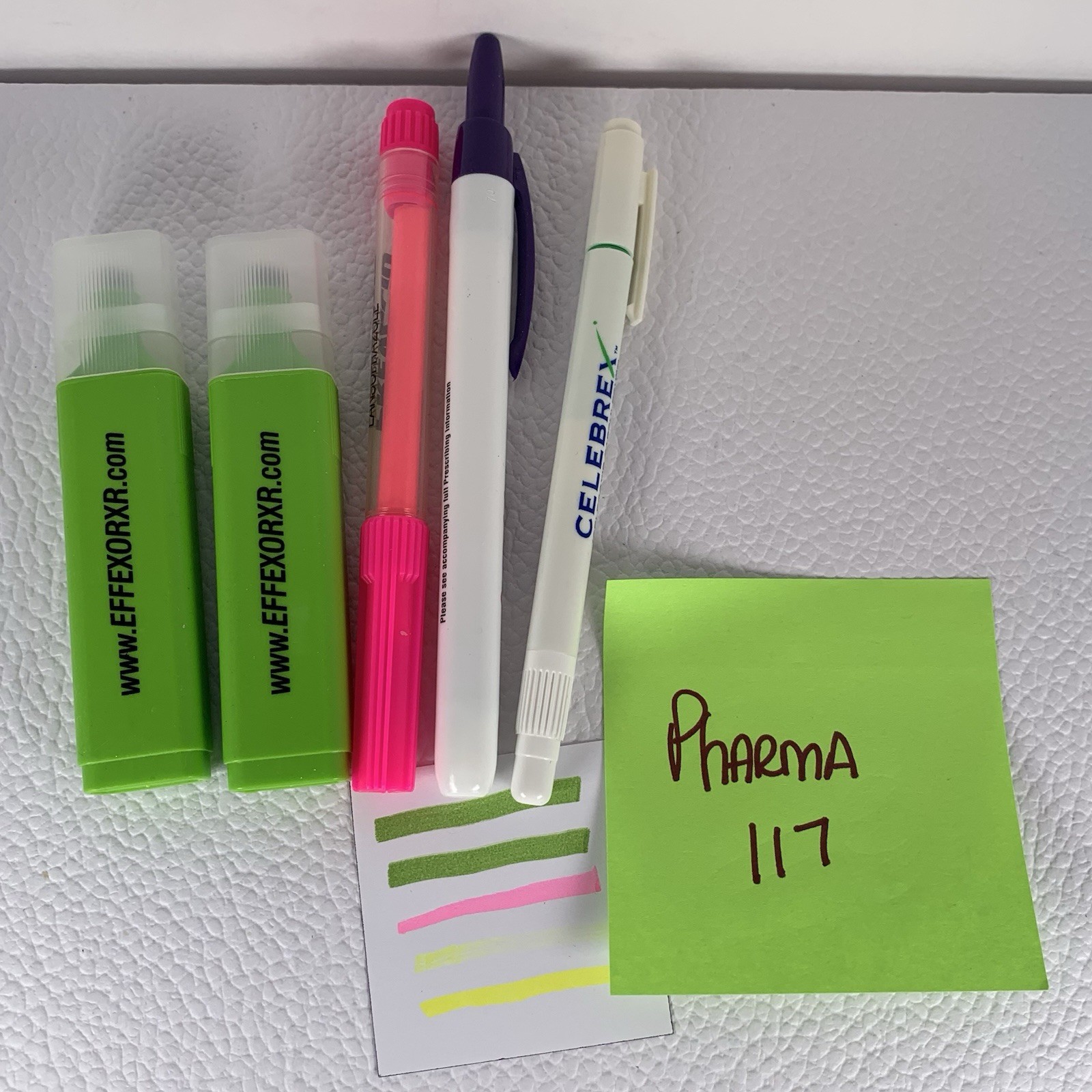 Effexor XR Pharmaceutical Drug Rep Highlighter Lot Pen Prevacid Original Owner ￼