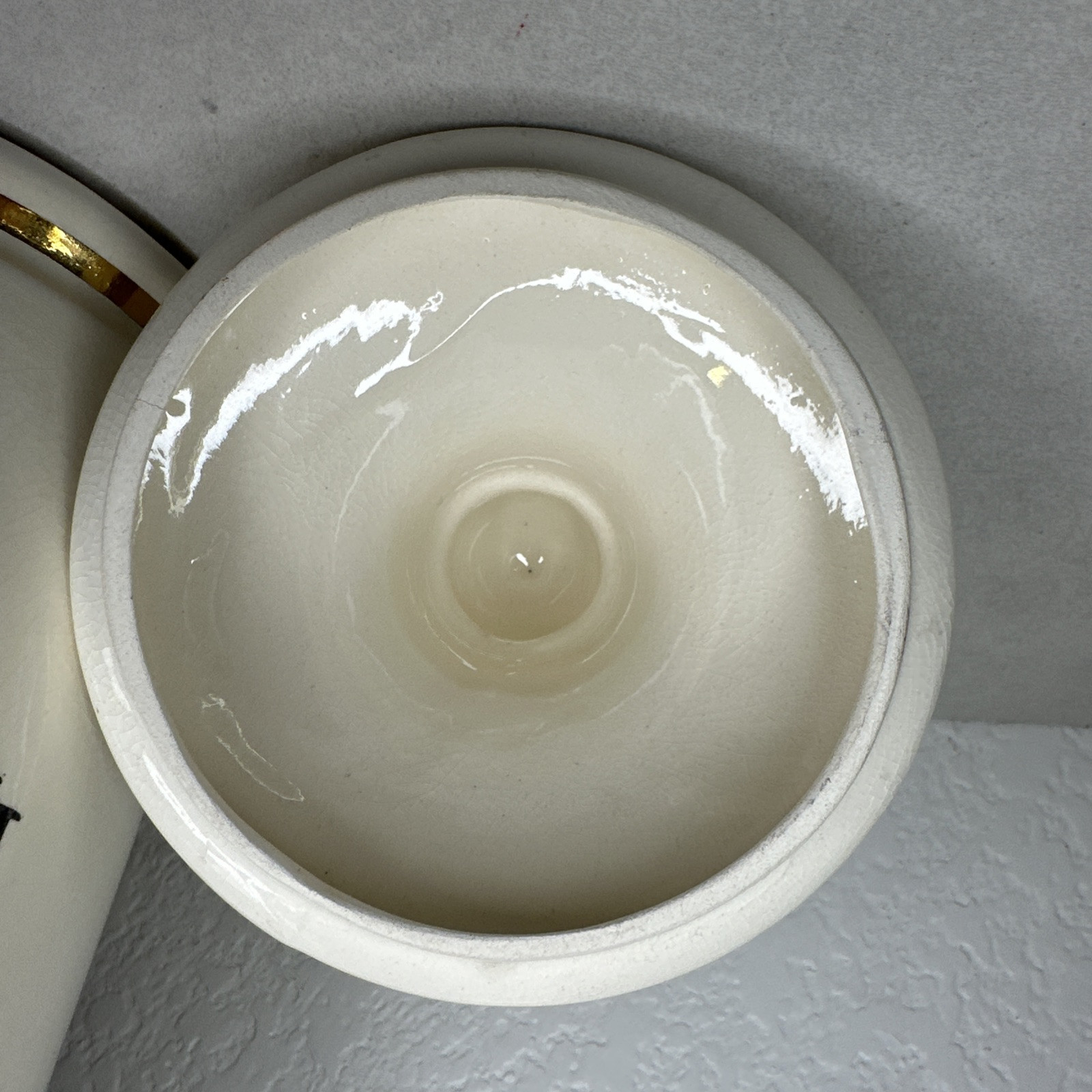 Vintage Jeanne Robinette Ceramics~Carbo Ligni Apothecary Jar, Rexall Drug Store