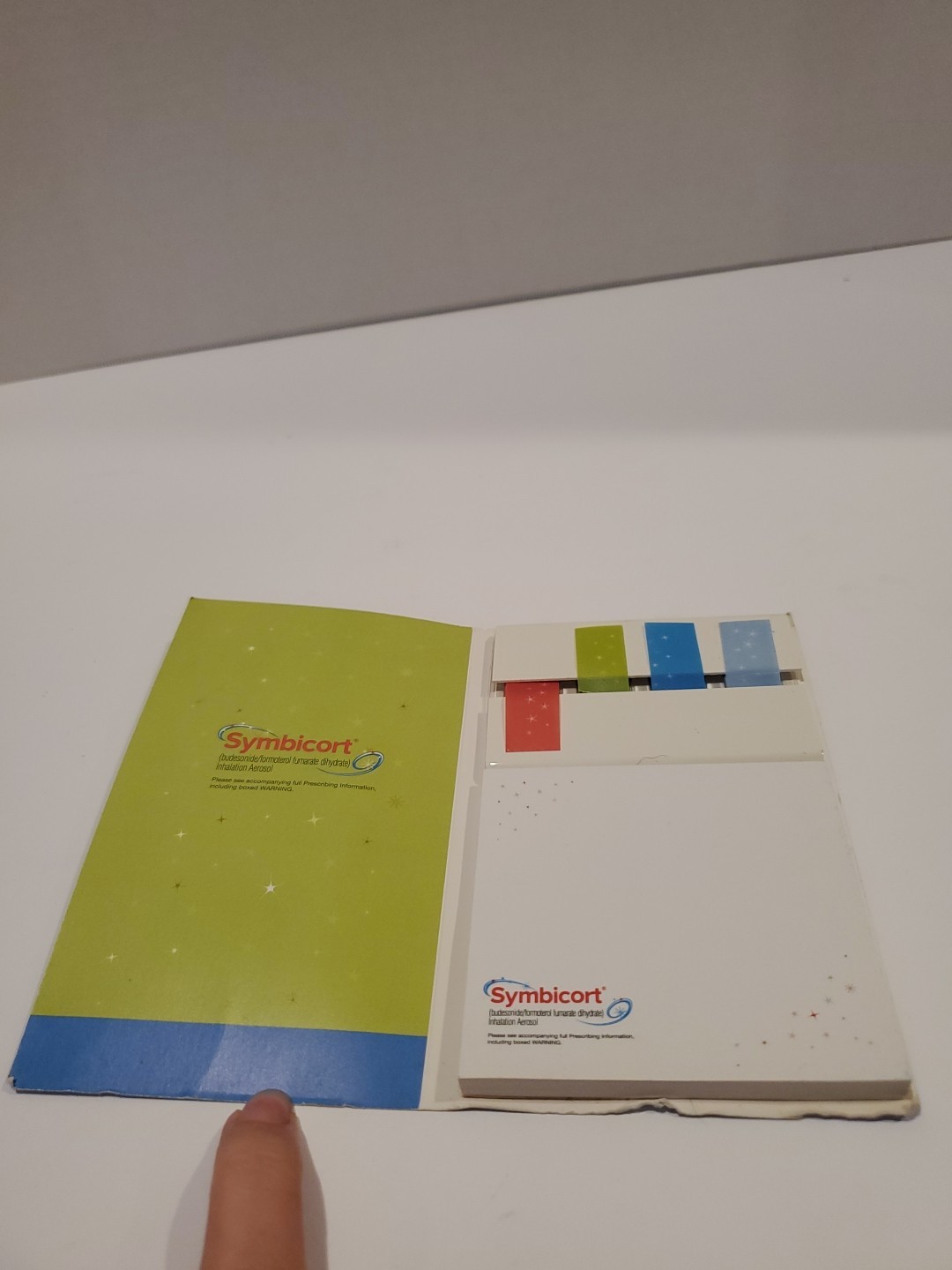 Symbicort Promitional Pen Let w/ Notepad | Pharaceutical Drug Rep Advertising