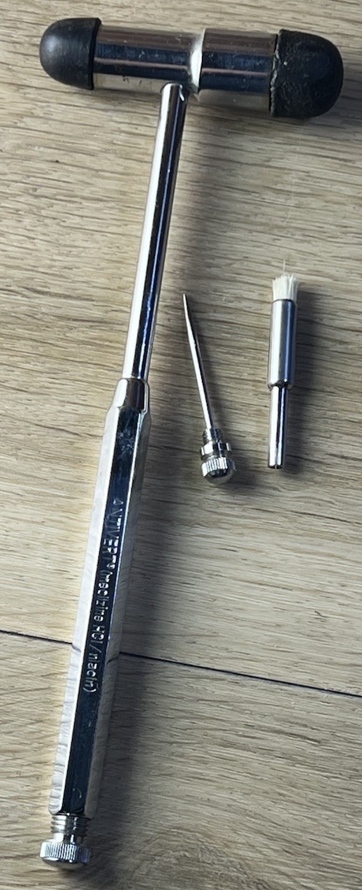 Pharmaceutical Drug Rep Advertising Roerig Antivert Meclizine Reflex Hammer