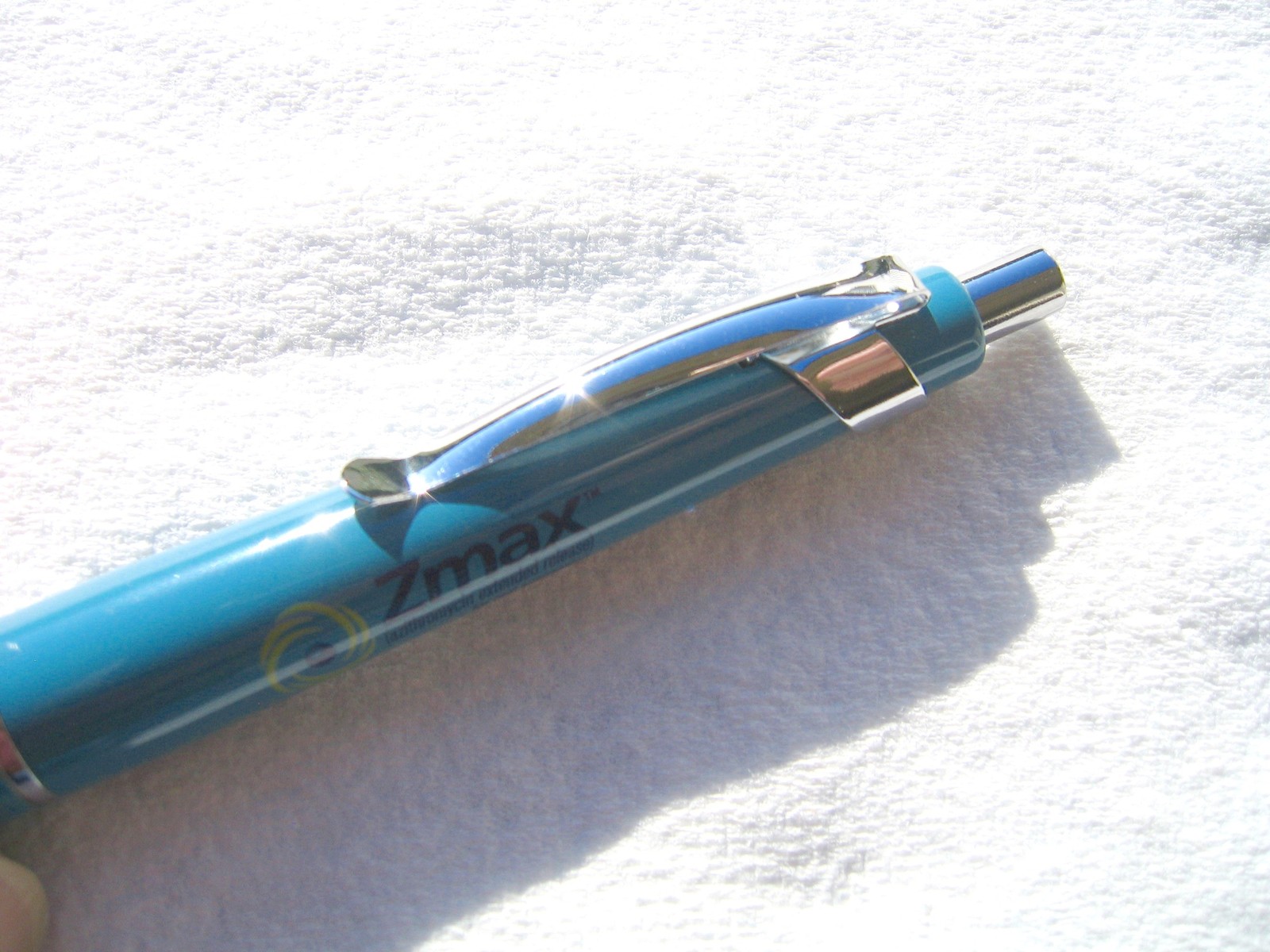 Drug Rep Pens Zmax Heavy Metal Blue and Yellow Bumpy Grip Attractive