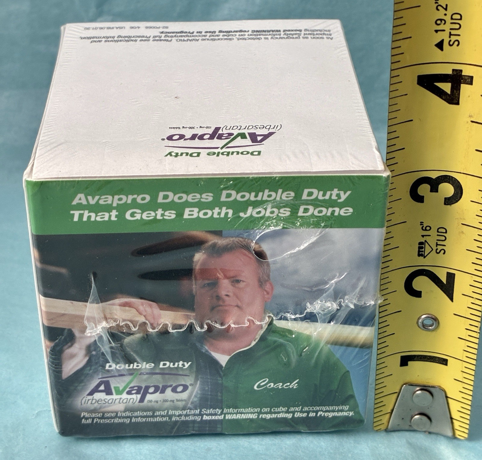 AVAPRO Drug Rep Pharmaceutical Collectible Memo Paper Note Pad SEALED