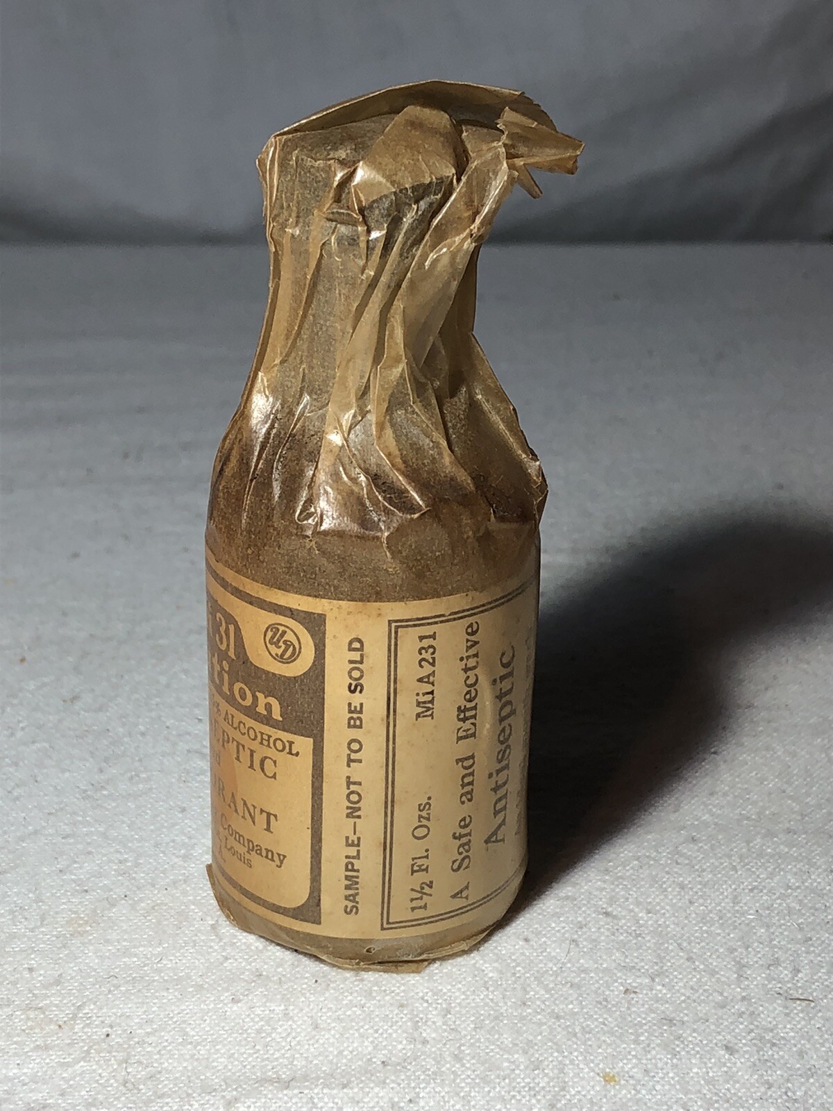 Vintage United Drug Company Unopened 1.5 Oz. Mi 31 Solution Antiseptic