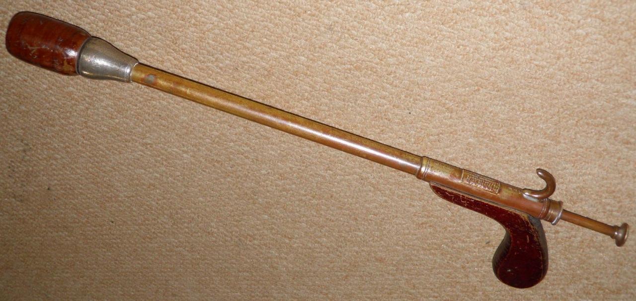 Antique Brass Horse / Livestock Veterinary Farm Balling Gun By Arnold & Sons