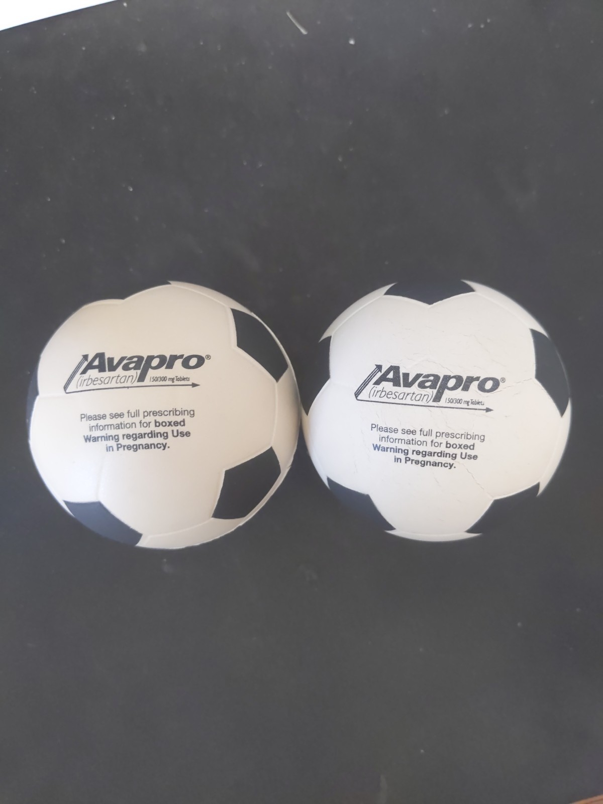 2 Vintage AVAPRO Irbesartan Sanofi Pharma Drug Rep Stress Balls
