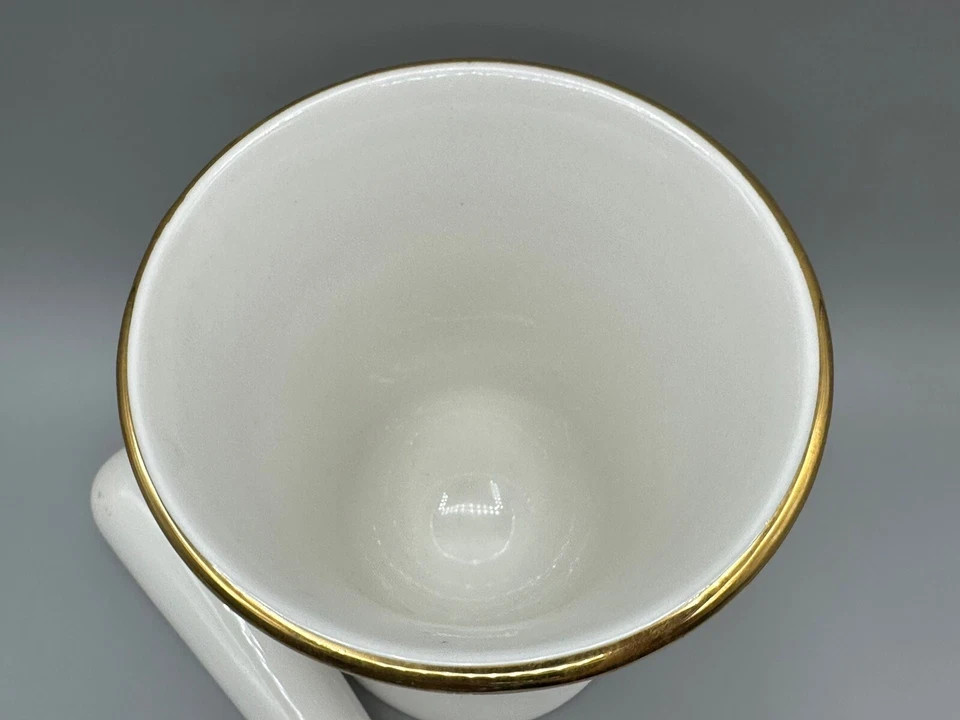 Antique Owen’s-Illinois Porcelain Mortar & Pestle Pharmacy Advertising Piece
