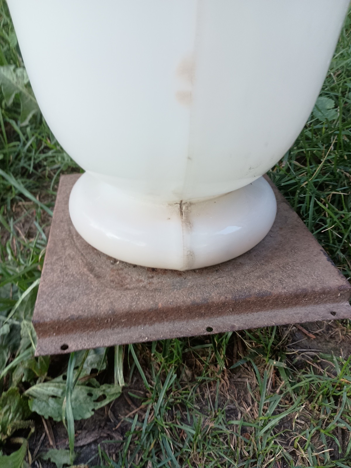 Vintage Pharmacy Counter Display 1950s-1970s Plastic Large 22″ Tall Metal Base