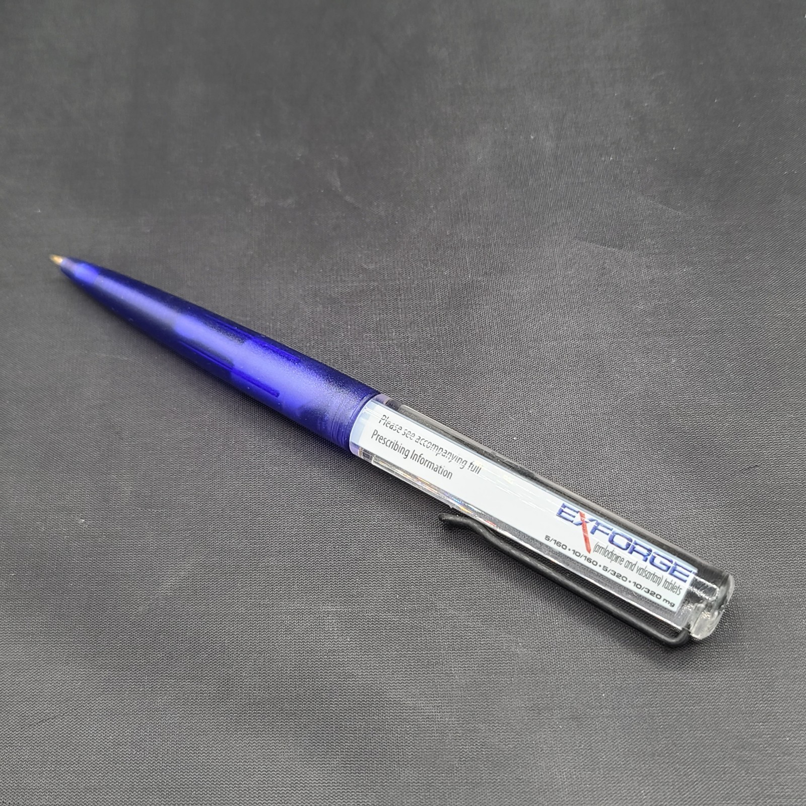 Vintage Drug Rep Floaty Ink Pen Kayaker EXFORGE Pharmaceutical Promotional