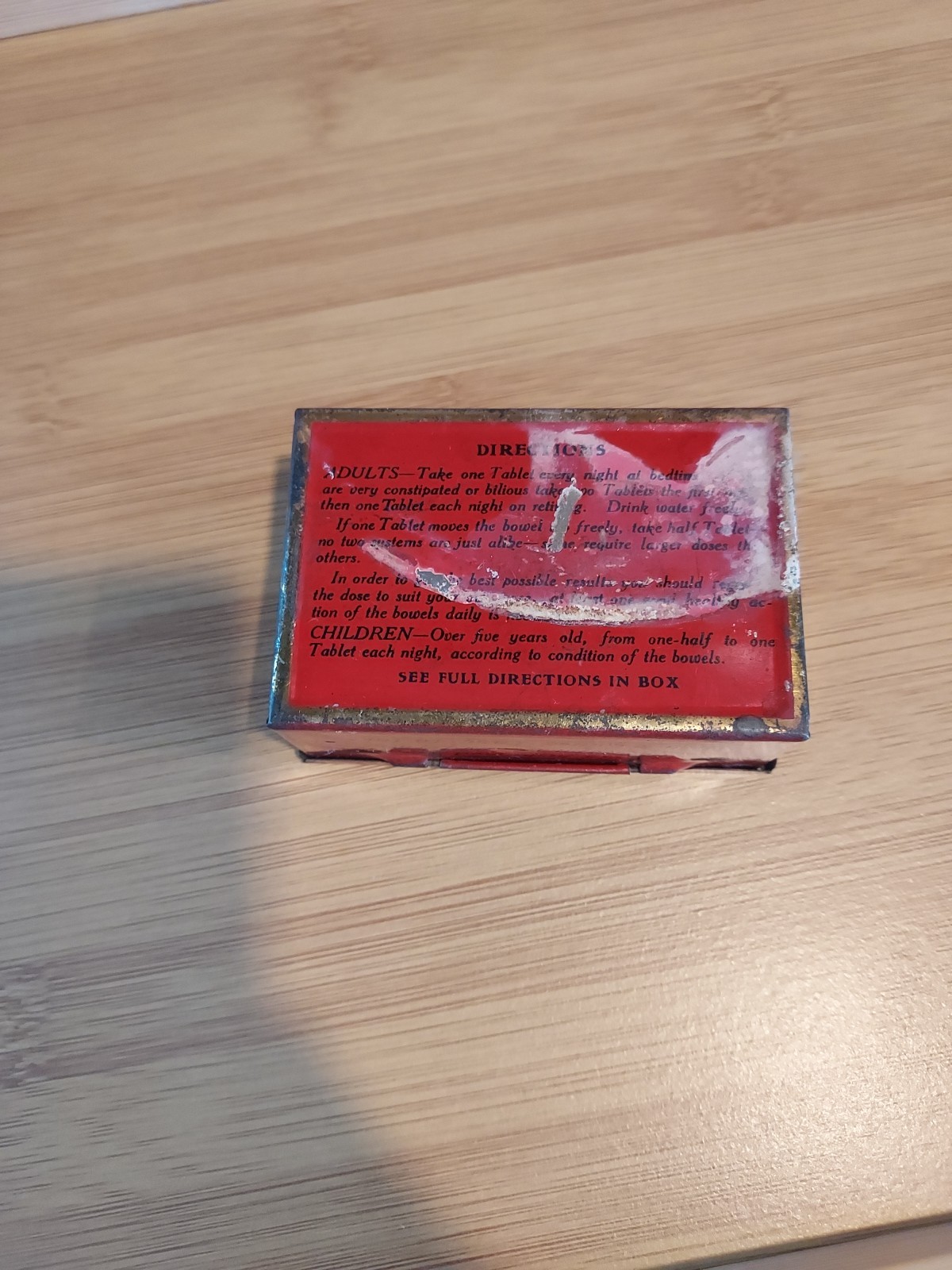 Vintage Herbal Medicine Tin Rival Herb Tablets Montreal Detroit Herbal Remedy