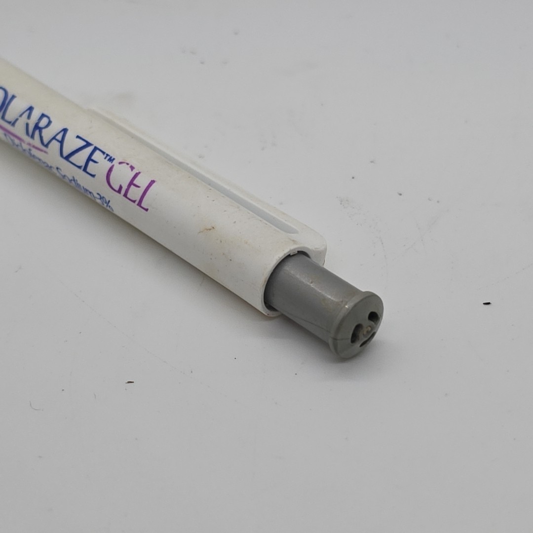 Solaraze Gel Promotional Pen – White/Navy Medical Advertising Collectible