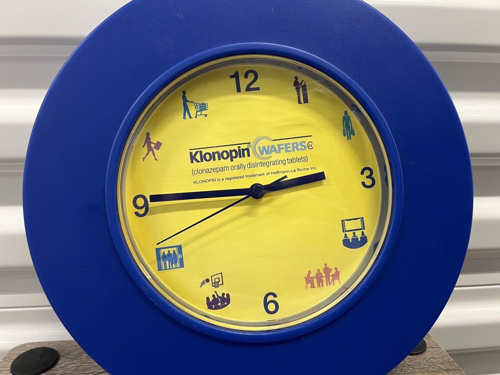 Klonopin Clock Drug Advertising Clonazepam Wafers Drug Clock Marketing Rare