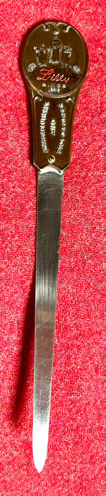 Vintage Eli Lilly Pharmaceuticals & Biologicals Doctor Nail File/Letter Opener
