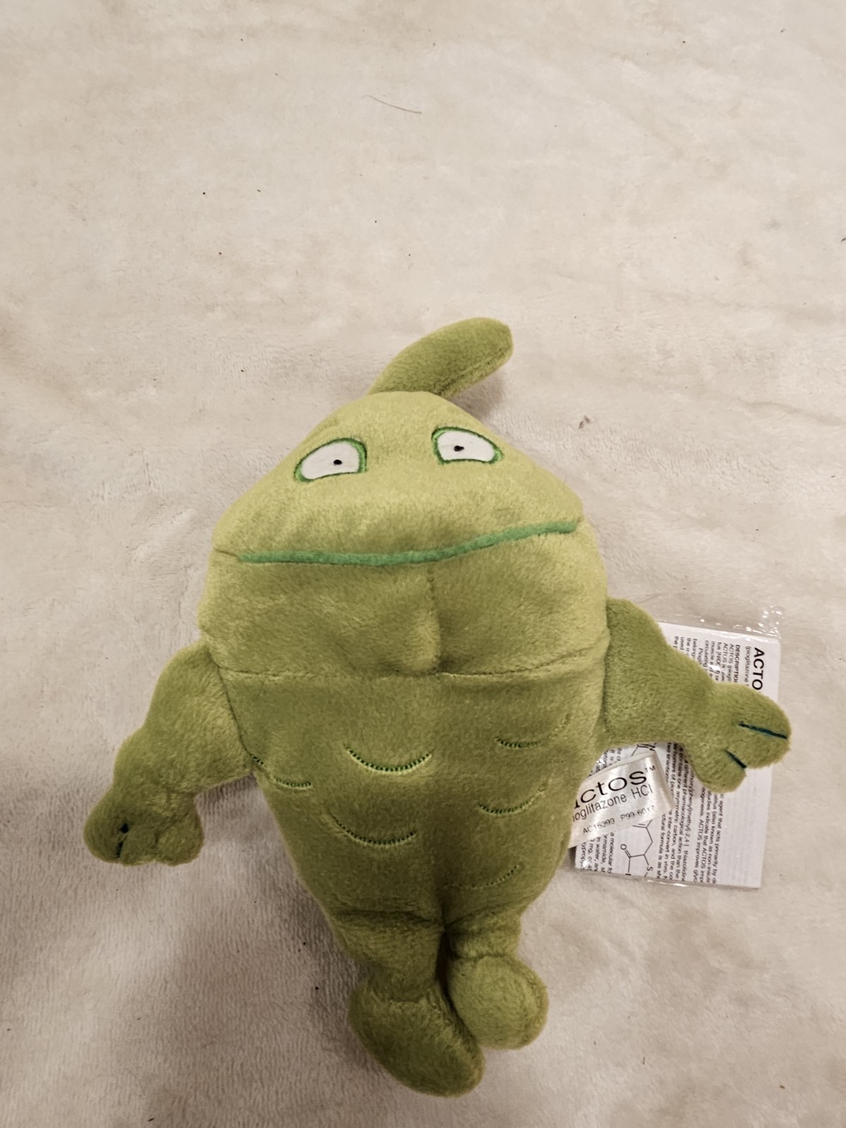 New Actos Pharmaceutical Drugs Advertising Promotional Plush Lot of 6 with tags~