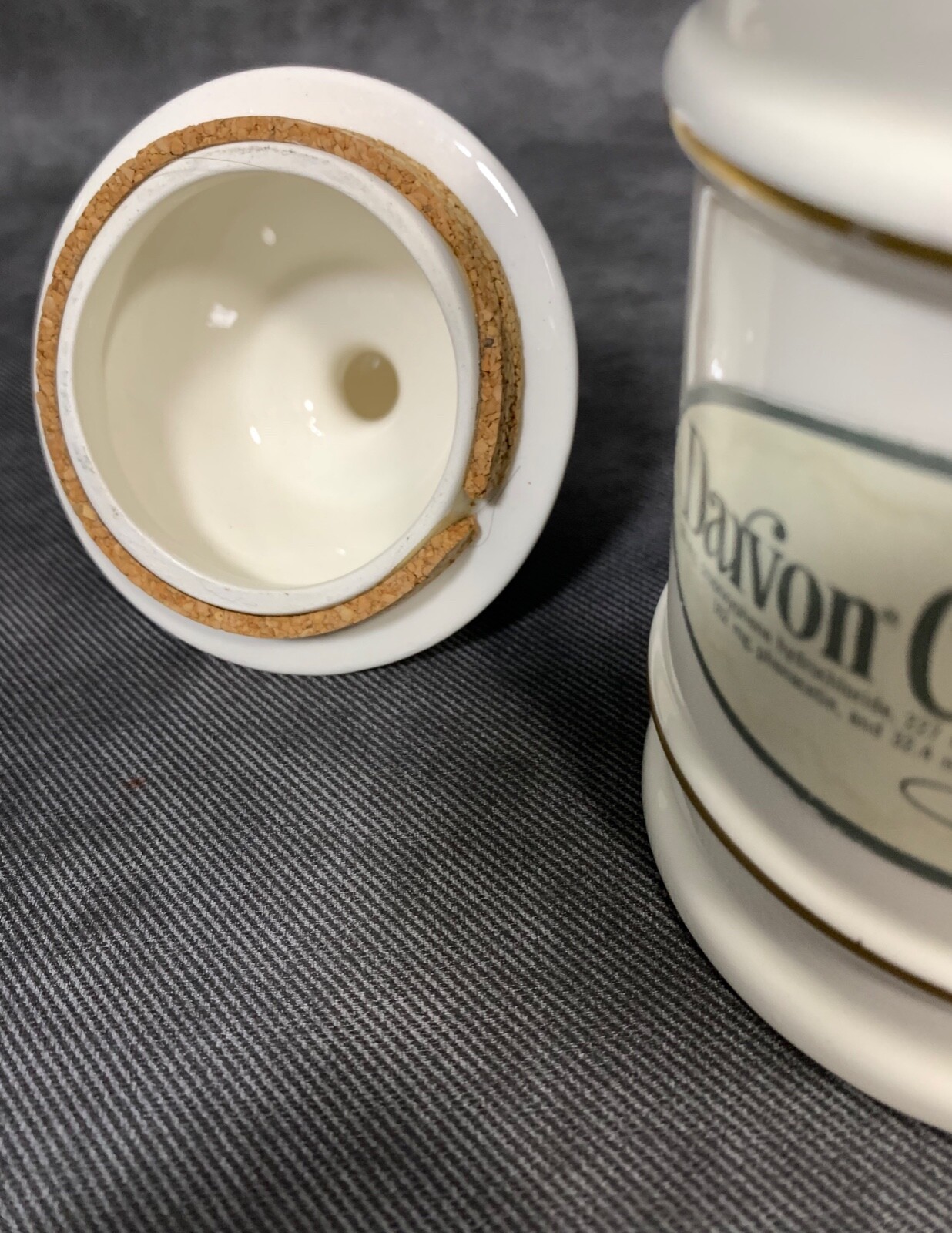 Darvocet N 100 Porcelain 7” Apothecary Jar Lofisa Lilly Pharmaceutical Darvon 65