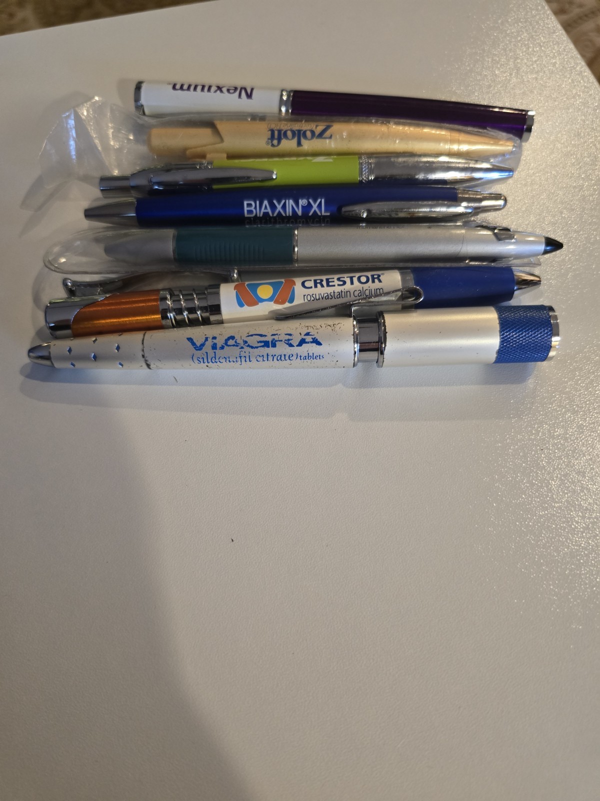 Vintage Pharmaceutical Drug Rep Pen Lot Of 11, 5 Are VIAGRA PENS *NOT TESTED*