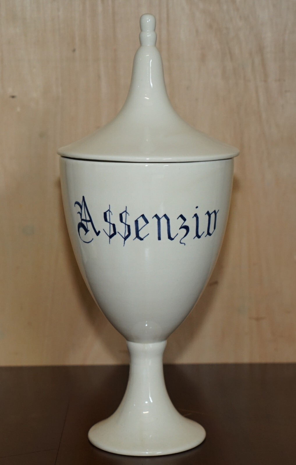 14 LARGE ORIGINAL ANTIQUE ITALIAN APOTHECARY HABERDASHERY CHEMIST CERAMIC JARS
